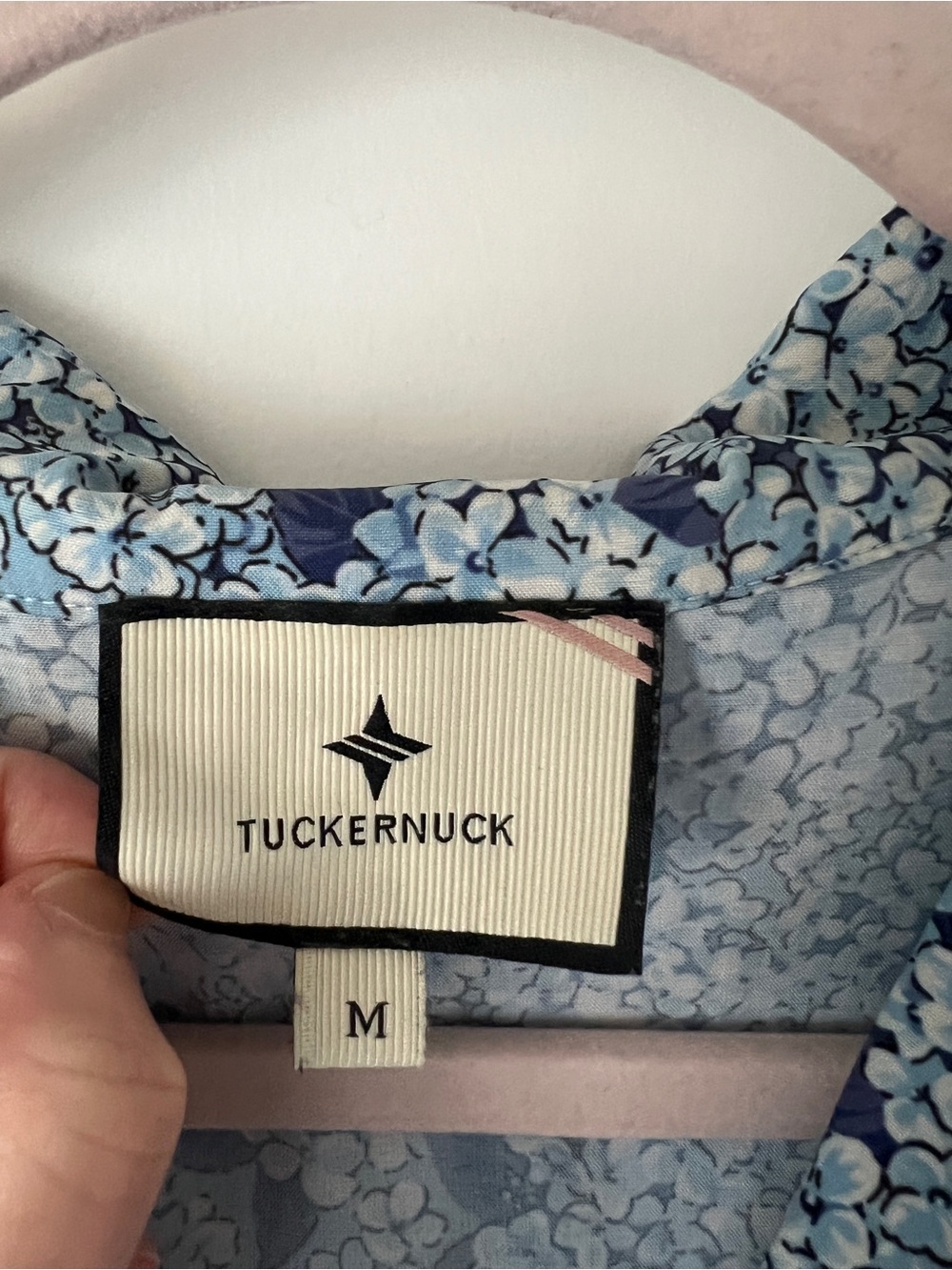 Tuckernuck Blue Hydrangea Royal Sleeveless Shirt Dress - Picture 3 of 13
